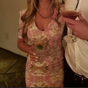 Western style print dress